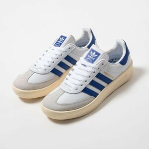 Adidas Barcelona White and Blue Retro Sneakers